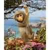 image:imageDesign Toscano Chico the Chimpanzee Baby Monkey Hanging IndoorOutdoor Animal Statue 16 Inch Long Cast Stone Resin Brown Painted Finish