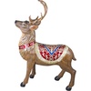image:imageDesign Toscano Christmas Decorations  Santa Claus North Pole Illuminated LED Reindeer Statue  Holiday Decor