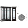 image:imageDesign Toscano Country Tuscan Hardwood Wall Curio Cabinet Ebony BlackBlack Country Tuscan