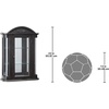 image:imageDesign Toscano Country Tuscan Hardwood Wall Curio Cabinet Ebony BlackBlack Rosedale Hardwood