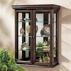 image:imageDesign Toscano Country Tuscan Hardwood Wall Curio Cabinet Ebony BlackBrown