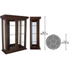 image:imageDesign Toscano Country Tuscan Hardwood Wall Curio Cabinet Ebony BlackBrown