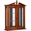 image:imageDesign Toscano Country Tuscan Hardwood Wall Curio Cabinet Ebony BlackWalnut Amesbury Manor