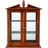 image:imageDesign Toscano Country Tuscan Hardwood Wall Curio Cabinet Ebony BlackWalnut Amesbury Manor