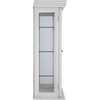image:imageDesign Toscano Country Tuscan Hardwood Wall Curio Cabinet Ebony BlackWhite Country Tuscan