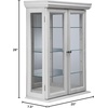 image:imageDesign Toscano Country Tuscan Hardwood Wall Curio Cabinet Ebony BlackWhite Country Tuscan