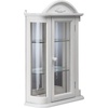 image:imageDesign Toscano Country Tuscan Hardwood Wall Curio Cabinet Ebony BlackWhite Rosedale Hardwood