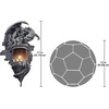 image:imageDesign Toscano Dragons Castle Lair Electric Wall Sconce Light Fixture 15 Inch Polyresin Grey Stone
