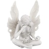 image:imageDesign Toscano Gazing Secret Garden Fairy Woman Statue Figurine 7 inches wide 10 inches tall Cast Stone Resin Antique Stone FinishGazing Secret Garden Fairy