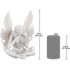 image:imageDesign Toscano Gazing Secret Garden Fairy Woman Statue Figurine 7 inches wide 10 inches tall Cast Stone Resin Antique Stone FinishGazing Secret Garden Fairy