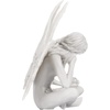 image:imageDesign Toscano Gazing Secret Garden Fairy Woman Statue Figurine 7 inches wide 10 inches tall Cast Stone Resin Antique Stone FinishGazing Secret Garden Fairy