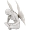 image:imageDesign Toscano Gazing Secret Garden Fairy Woman Statue Figurine 7 inches wide 10 inches tall Cast Stone Resin Antique Stone FinishGazing Secret Garden Fairy