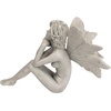 image:imageDesign Toscano Gazing Secret Garden Fairy Woman Statue Figurine 7 inches wide 10 inches tall Cast Stone Resin Antique Stone FinishPondering Secret Garden Fairy