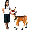 image:imageDesign Toscano Santas Christmas RedNosed Reindeer StatueStanding