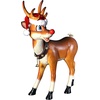 image:imageDesign Toscano Santas Christmas RedNosed Reindeer StatueStanding