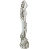 image:imageDesign Toscano Spring Awakening Classic Woman Garden Statue 14 inches wide 40 inches tall Cast Stone Resin Antique Stone Finish