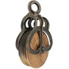 image:imageDesign Toscano Vintage Cast Iron and Wood Wheel Farm Pulley MediumLarge