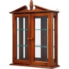 image:imageDesign Toscano Country Tuscan Hardwood Wall Curio Cabinet Ebony BlackWalnut Amesbury Manor