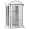 image:imageDesign Toscano Country Tuscan Hardwood Wall Curio Cabinet Ebony BlackWhite Rosedale Hardwood
