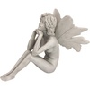 image:imageDesign Toscano Gazing Secret Garden Fairy Woman Statue Figurine 7 inches wide 10 inches tall Cast Stone Resin Antique Stone FinishPondering Secret Garden Fairy