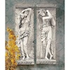 image:imageDesign Toscano Water Maidens Wall Friezes Set Includes Dordogne amp Seine 22 Inch Set of Two Two Tone Stone