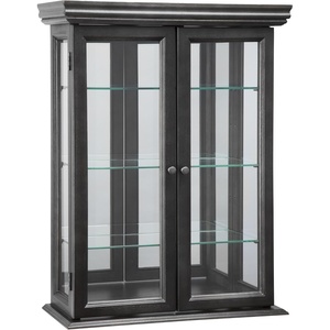 image:imageDesign Toscano Country Tuscan Hardwood Wall Curio Cabinet Ebony BlackBlack Country Tuscan