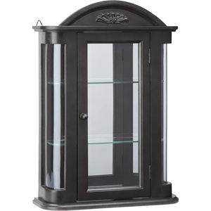 image:imageDesign Toscano Country Tuscan Hardwood Wall Curio Cabinet Ebony BlackBlack Rosedale Hardwood