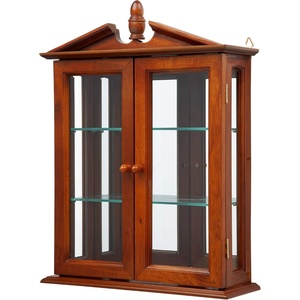 image:imageDesign Toscano Country Tuscan Hardwood Wall Curio Cabinet Ebony BlackWalnut Amesbury Manor