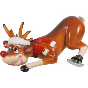 image:imageDesign Toscano SupSuder Santas RedNosed Christmas Reindeer Statue