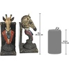 image:imageDesign Toscano Arthurian Knight BookendsGrey Stone8 Inch Set of TwoGiraffe and Zebra