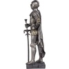 image:imageDesign Toscano Kings Guard Medieval Decor Half Scale Knight Armor Gothic Statue 39 Inch Tall Cast Stone Resin Metallic Finish with Faux Stone Base