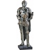 image:imageDesign Toscano Kings Guard Medieval Decor Half Scale Knight Armor Gothic Statue 39 Inch Tall Cast Stone Resin Metallic Finish with Faux Stone Base