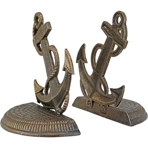image:imageDesign Toscano Arthurian Knight BookendsGrey Stone8 Inch Set of TwoMaritime Anchor