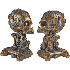image:imageDesign Toscano Cyborg Skeleton Bookend Statue