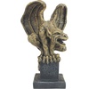 image:imageDesign Toscano Abbadon Gothic Gargoyle IndoorOutdoor Garden Statue on Celtic Base 12 Inches Tall Cast Stone Resin Two Tone Stone Finish