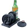 image:imageDesign Toscano CL2489 Blackmore Dragon Gothic Decor 5 Inch Set of Holder and 6 Coasters Polyresin Grey StoneBlackmore Dragon