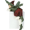image:imageDesign Toscano Christmas Decorations  Elijah Santas Xmas Elf ShelfLaying Down