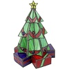 image:imageDesign Toscano Christmas Tree Stained Glass Lamp Illuminated Sculpture