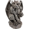 image:imageDesign Toscano JE11211701 Silas The Sentry Gargoyle IndoorOutdoor Gothic Decor Statue 16 Inches Wide 24 Inches Tall Handcast Polyresin Grey Stone Finish24 Inches