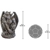 image:imageDesign Toscano JE11211701 Silas The Sentry Gargoyle IndoorOutdoor Gothic Decor Statue 16 Inches Wide 24 Inches Tall Handcast Polyresin Grey Stone Finish24 Inches