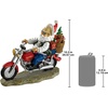 image:imageDesign Toscano Old School Father Christmas Santa Biker Statue