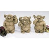 image:imageDesign Toscano The PiccaDilly Gargoyle Sculptures  Medium Set Includes Medium Bum Ear aSet of 3