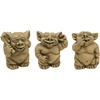 image:imageDesign Toscano The PiccaDilly Gargoyle Sculptures  Medium Set Includes Medium Bum Ear aSet of 3
