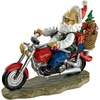 image:imageDesign Toscano Old School Father Christmas Santa Biker Statue