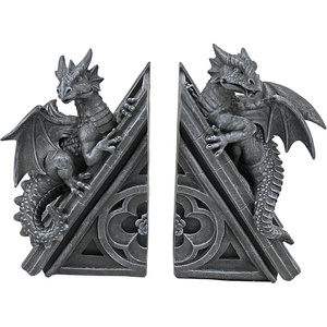 image:imageDesign Toscano Castle Dragon Gothic Decor Decorative Bookend Statues 8Single