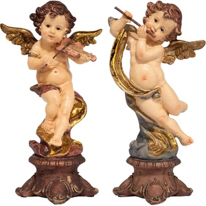 image:imageDesign Toscano Italian BaroqueStyle Musical Cherub Decorative Statues Set