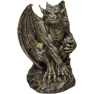 image:imageDesign Toscano JE11211701 Silas The Sentry Gargoyle IndoorOutdoor Gothic Decor Statue 16 Inches Wide 24 Inches Tall Handcast Polyresin Grey Stone Finish7 Inches