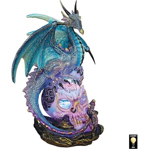 image:imageDesign Toscano QS91653 Dragon Assassin on Skull Gothic Decor Statue Figurine 7 Inch Full ColorAssassin on Skull