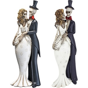 image:imageDesign Toscano Day of the Dead Skeleton Bride and Groom Statue 10 InchSet of 2