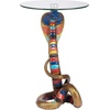 image:imageDesign Toscano Cl5057 Renenutet Egyptian Cobra Snake Diety Side End Table 16 Inches Wide 24 Inches Tall Handcast Polyresin Full Color Paint